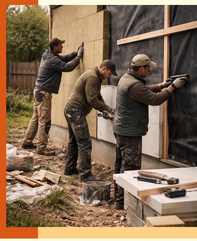 Утепление дачного дома под ключ в Домодедово