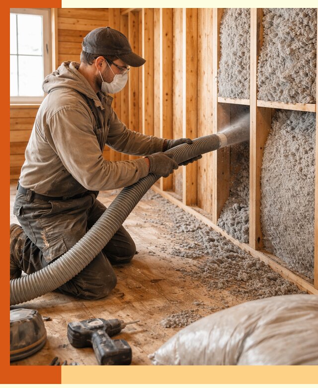 Утепление дачного дома эковатой в Домодедово — быстро и надёжно