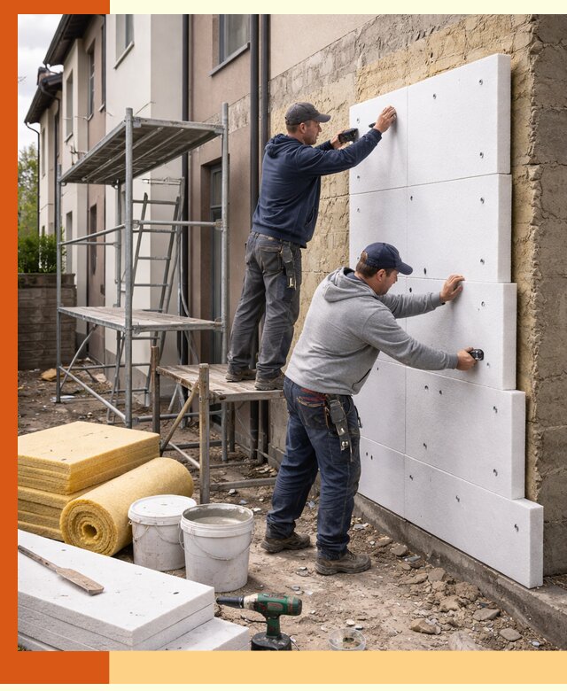 Утепление таунхауса с гарантией комфорта в Домодедово