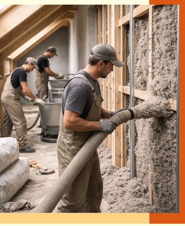 Утепление таунхауса эковатой в Домодедово от 2316 руб./м² — монтаж и задувка | ТепломастерДмд