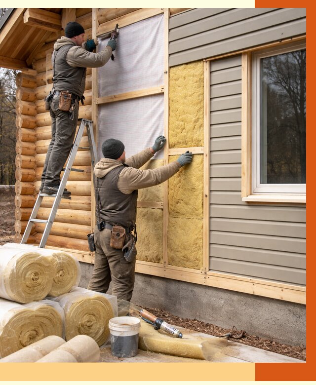 Утепление деревянного дома в Домодедово от 6526 руб./м2 — заказать работы | ТепломастерДмд