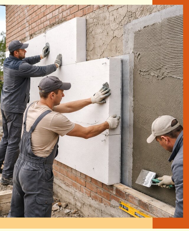 Утепление кирпичного дома в Домодедово от 4421 руб. под ключ | ТепломастерДмд