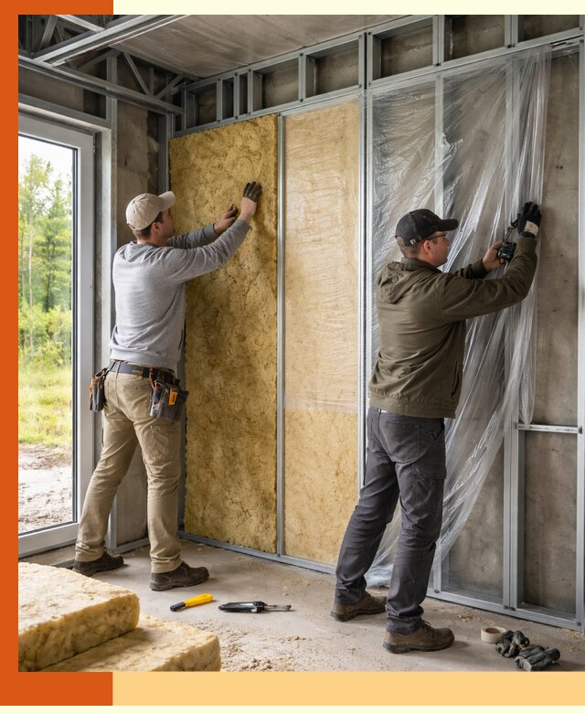 Утепление дома из ЛСТК в Домодедово с гарантией качества и эффективности