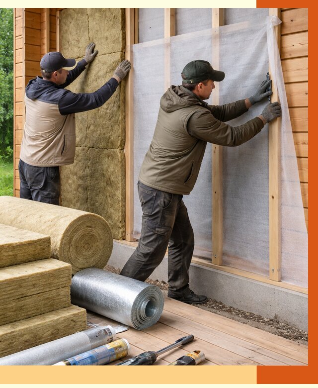 Утепление дома из двойного бруса в Домодедово от 5052 руб./м² — ТепломастерДмд под ключ