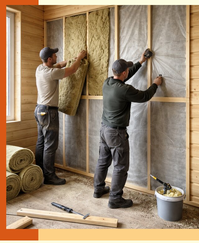 Утепление дома из минибруса в Домодедово: комплексные теплоизоляционные работы