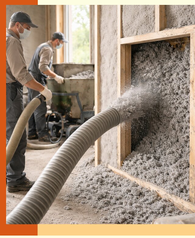 Утепление коттеджа эковатой в Домодедово с гарантией качества