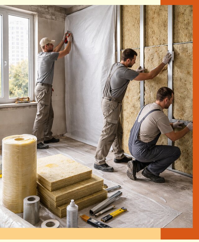 Утепление квартиры в Домодедово от 4737 руб/м2 — утеплить квартиру изнутри и снаружи | ТепломастерДмд