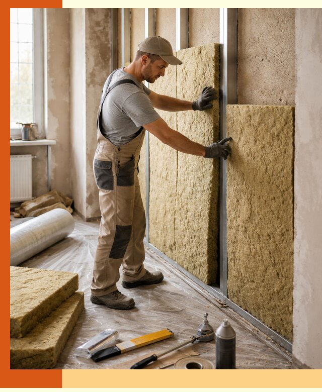 Утепление квартиры в Домодедово — комплексная теплоизоляция стен и полов