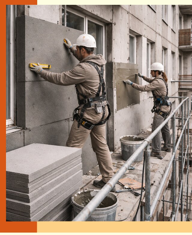 Утепление квартиры снаружи под ключ в Домодедово