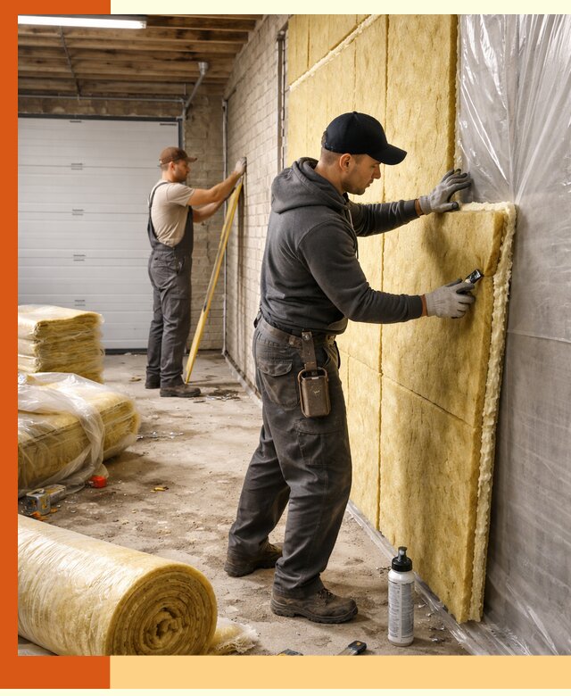 Утепление гаража под ключ в Домодедово — все виды теплоизоляции