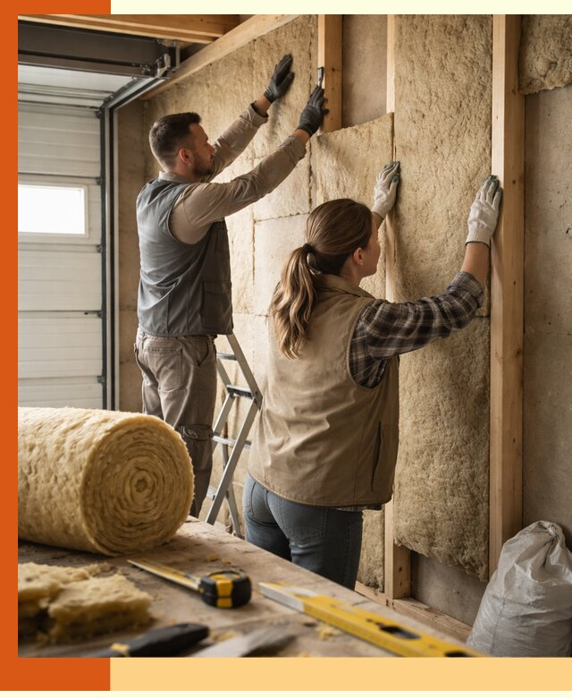 Утепление гаража изнутри в Домодедово: быстро и надежно