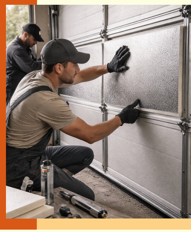 Утепление гаражных ворот в Домодедово качественно и надежно