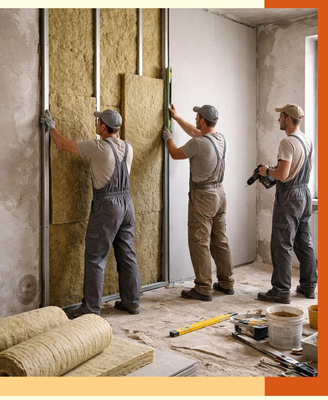 Утепление стен изнутри в Домодедово от 2368 руб/м² под ключ | ТепломастерДмд