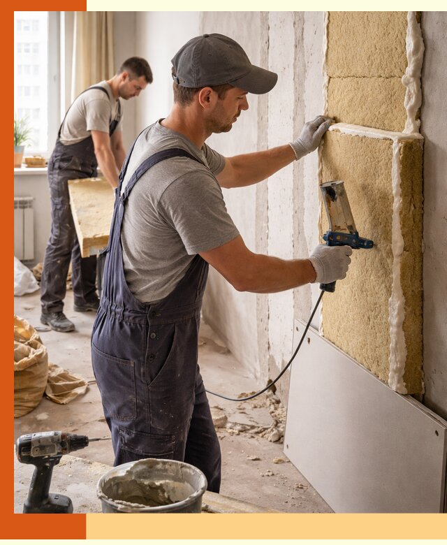 Утепление стен изнутри в Домодедово — качественно и эффективно