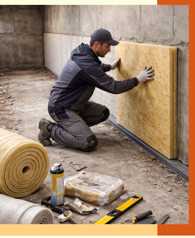 Утепление фундамента изнутри в Домодедово от 4421 руб./м2 — работы под ключ | ТепломастерДмд