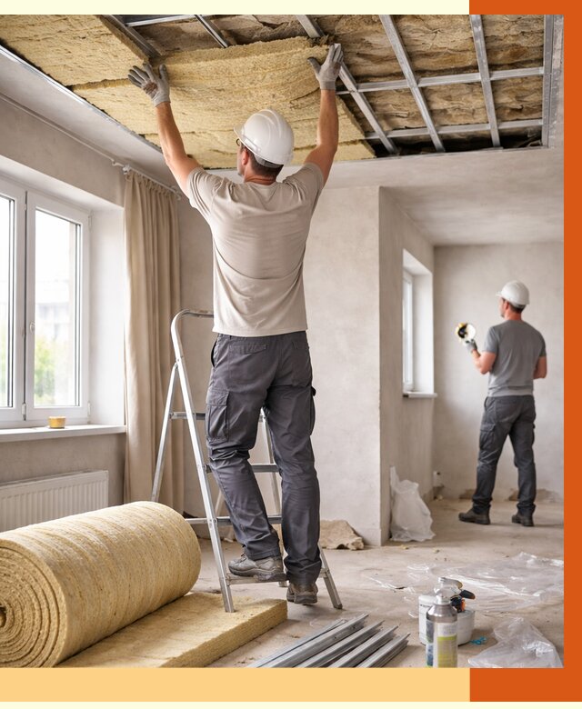 Утепление потолка в частном доме в Домодедово от 1000 руб./м² — работы под ключ | ТепломастерДмд