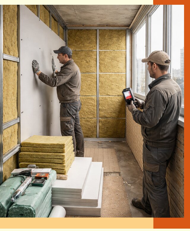 Утепление балкона в Домодедове от 4737 руб. под ключ | ТепломастерДмд