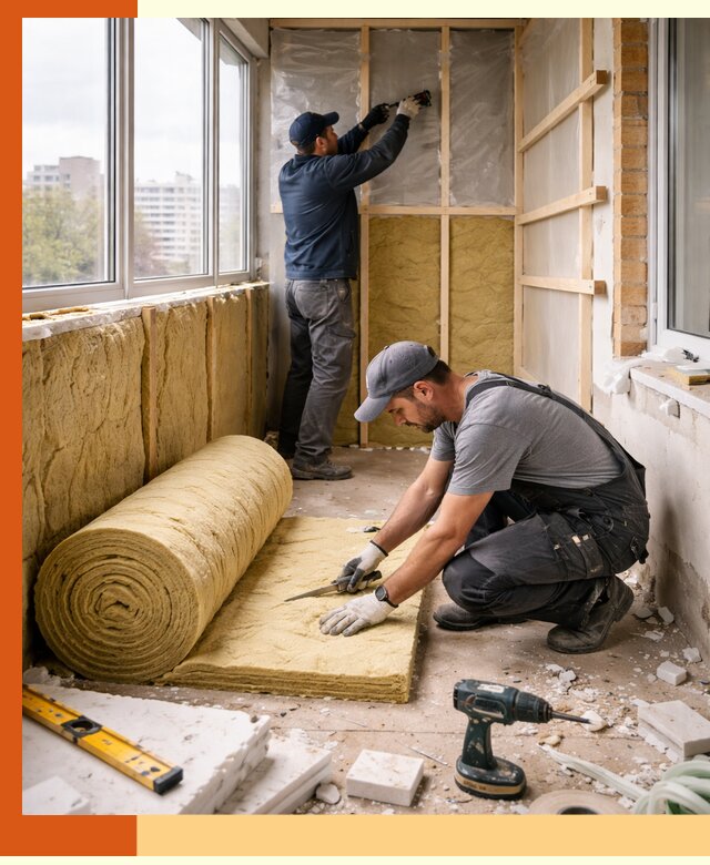 Утепление балкона под ключ в Домодедове качественно и быстро