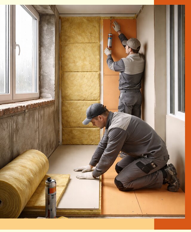 Утепление лоджии под ключ в Домодедово от 6842 руб/м2 — комплексное решение | ТепломастерДмд