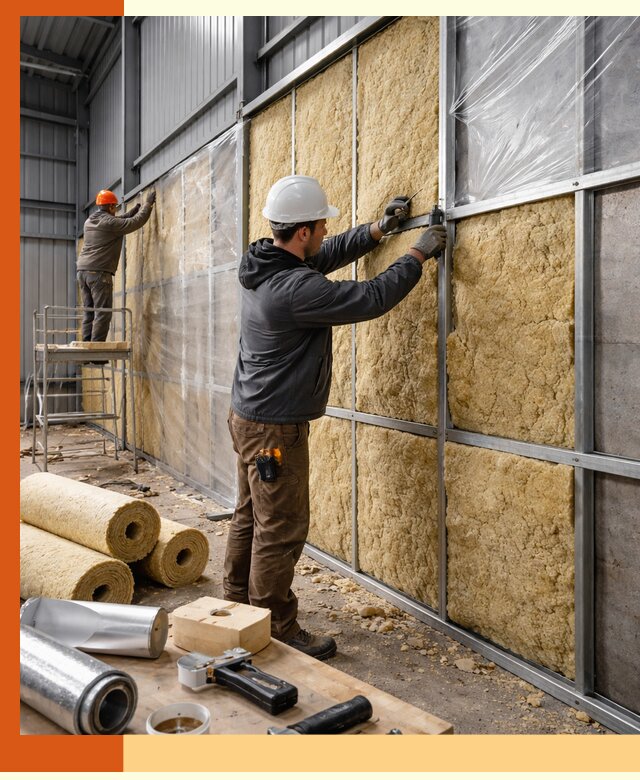 Утепление ангара в Домодедово — профессиональная теплоизоляция помещений