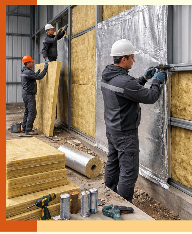 Утепление металлического ангара профессионально в Домодедово