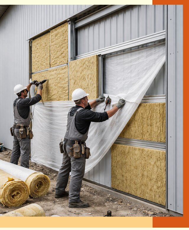 Утепление металлического склада в Домодедово от 4737 руб/м2 — комплексное утепление под ключ | ТепломастерДмд