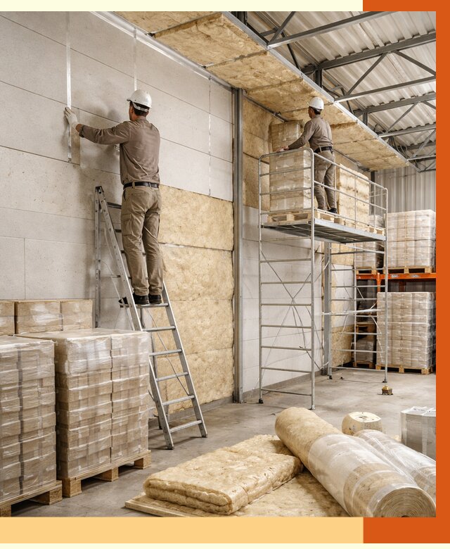 Утепление склада готовой продукции в Домодедово от 2053 руб./м2 — комплексно | ТепломастерДмд