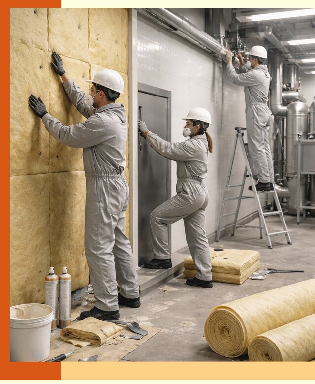 Утепление пищевого цеха под ключ в Домодедово