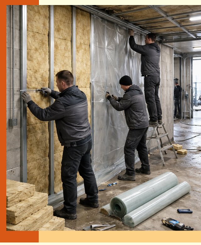 Профессиональное утепление автомойки в Домодедово для любого типа помещений