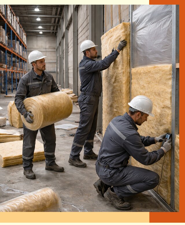 Утепление логистического центра в Домодедово от 4737 руб/м² под ключ | ТепломастерДмд