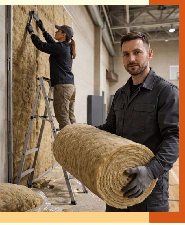 Утепление спортзала в Домодедово от 7895 руб/м2 — комплексное утепление под ключ | ТепломастерДмд