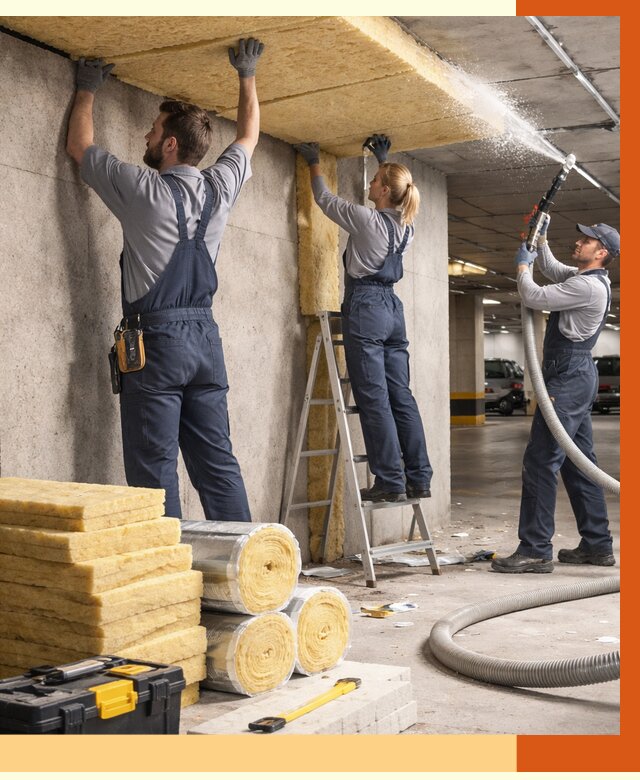 Утепление паркинга в Домодедово от 7158 руб./м2 — работы под ключ | ТепломастерДмд