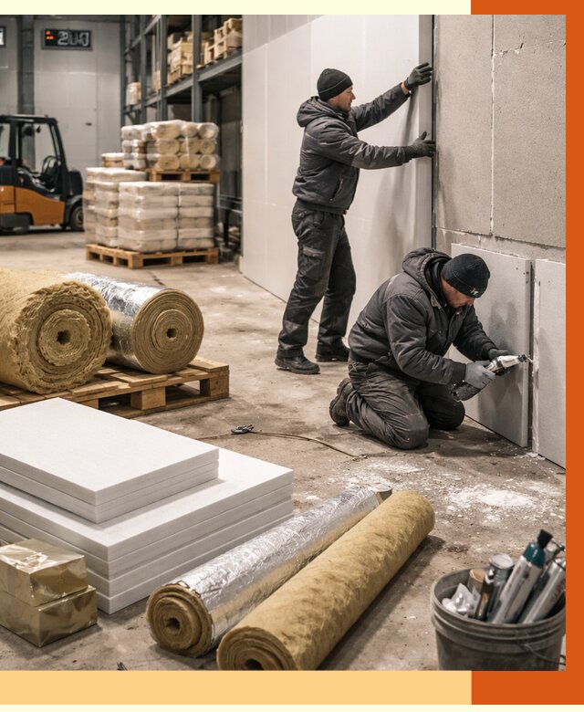 Утепление холодного склада в Домодедово от 8947 руб/м2 — комплексное под ключ | ТепломастерДмд