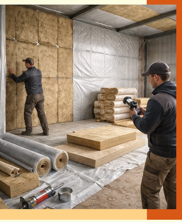 Утепление теплого склада в Домодедово под ключ от 12105 руб/м² | ТепломастерДмд