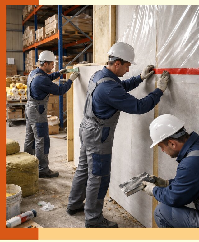 Утепление теплого склада под ключ в Домодедово