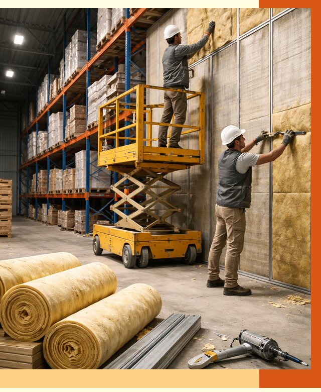 Утепление торгового склада в Домодедово от 3368 руб/м2 — комплексно и под ключ | ТепломастерДмд