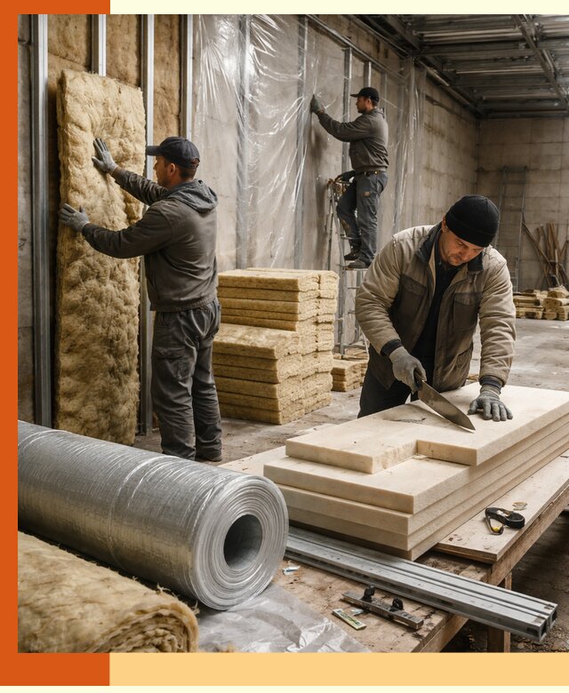 Утепление торгового склада в Домодедово с энергоэффективными решениями