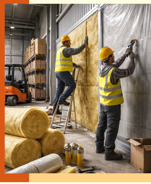 Утепление склада с техникой в Домодедово под ключ