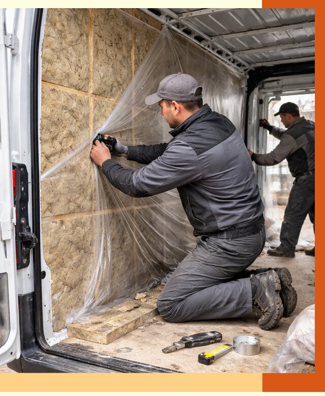 Утепление фургона в Домодедово от 17368 руб/м2 — утепление фургона ППУ и кузова | ТепломастерДмд