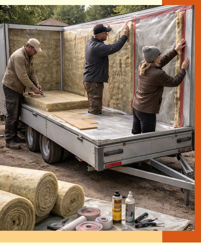 Утепление прицепа в Домодедово под ключ от 13158 руб. — комплекс от ТепломастерДмд