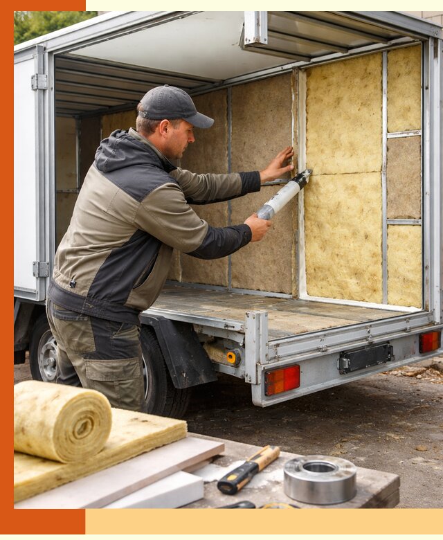 Профессиональное утепление прицепа в Домодедово для любых условий