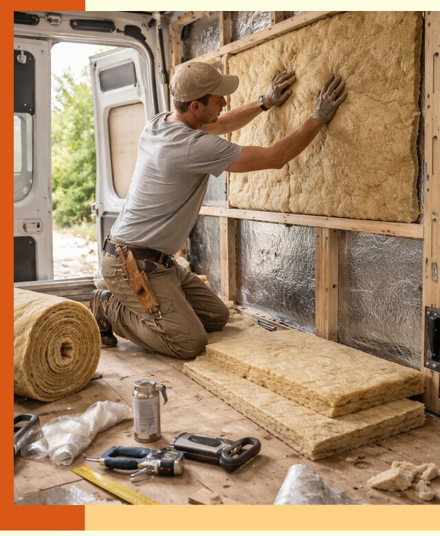 Утепление кемпера под ключ в Домодедово с гарантией качества