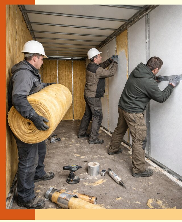 Утепление рефрижераторного контейнера в Домодедово профессионально и надежно