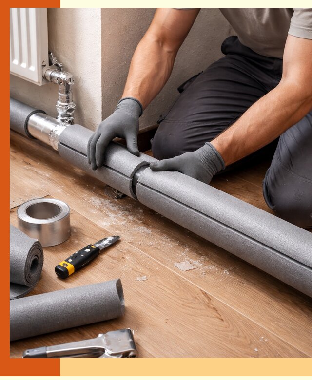 Утепление труб отопления в Домодедово: теплоизоляция и защита сети