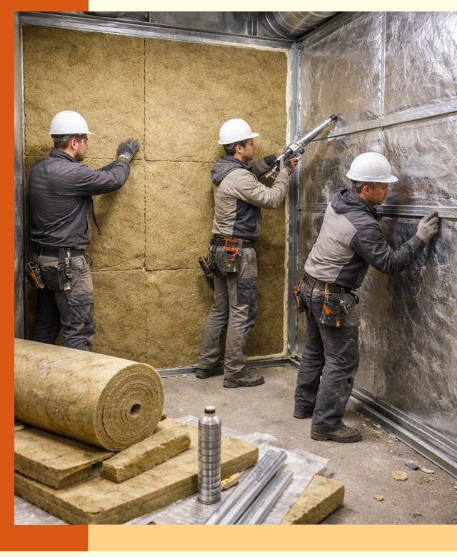 Утепление венткамеры в Домодедово — качественная теплоизоляция и шумопоглощение