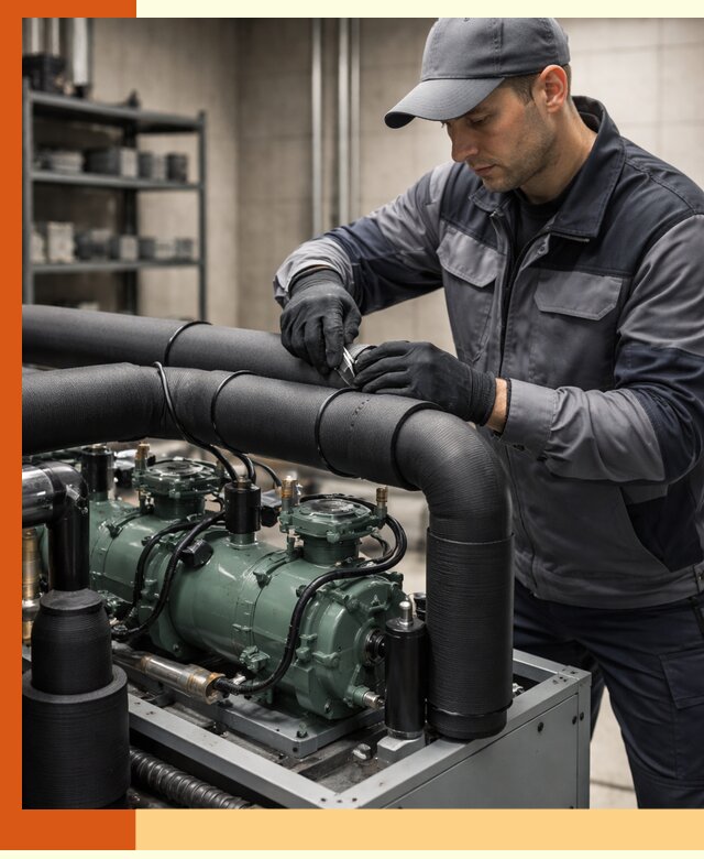 Утепление холодильного агрегата и теплоизоляция в Домодедово