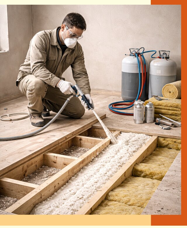 Заполнение полостей межэтажного перекрытия в Домодедово от 4421 руб. | ТепломастерДмд