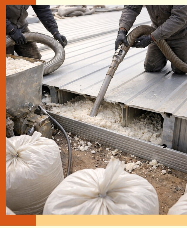 Заполнение пустот кровельных панелей пенными и мокрыми герметиками в Домодедово