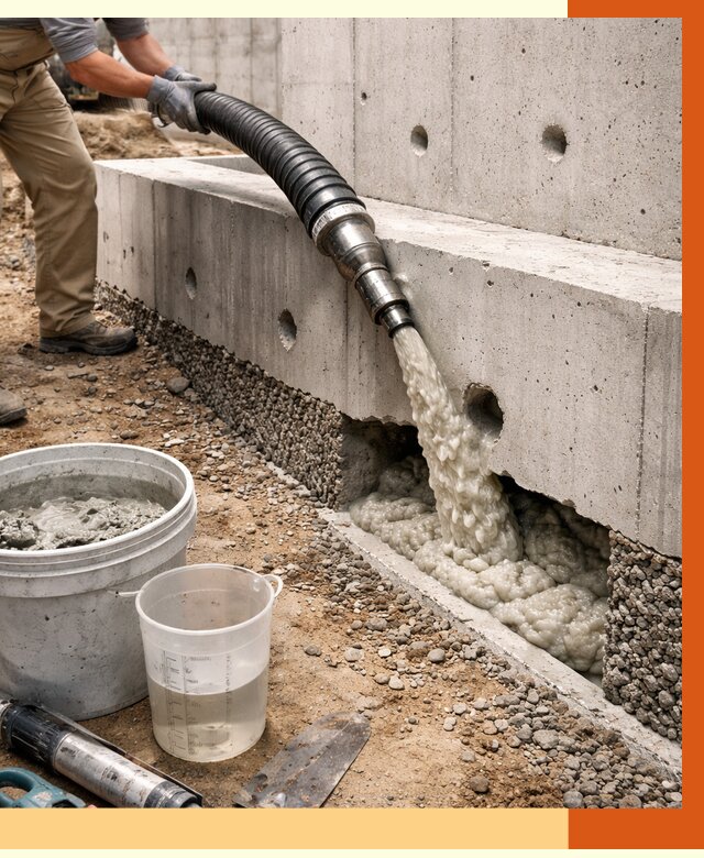 Заполнение полостей фундамента в Домодедово от 7158 руб. под ключ | ТепломастерДмд