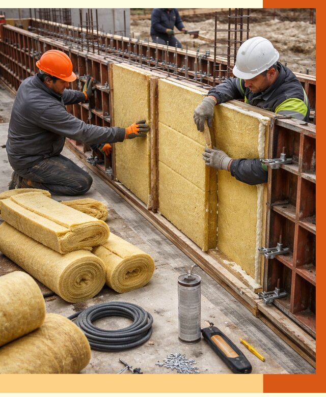 Теплоизоляция опалубки в Домодедово от 7579 руб. за м2 — услуги и монтаж | ТепломастерДмд